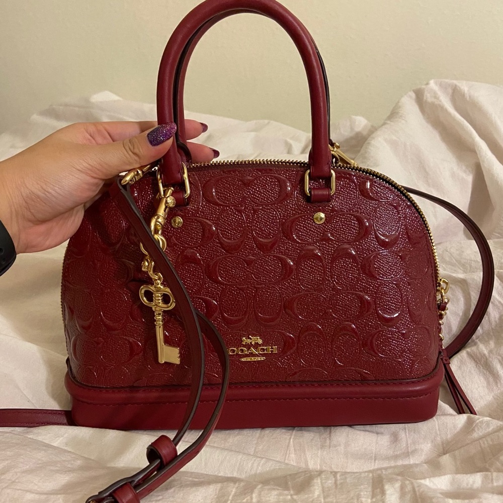EUC COACH Mini Sierra Satchel in Debossed Leather